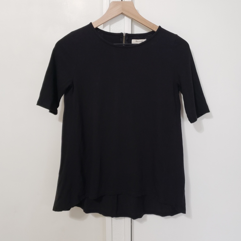 Madewell Backzip Swing Tee